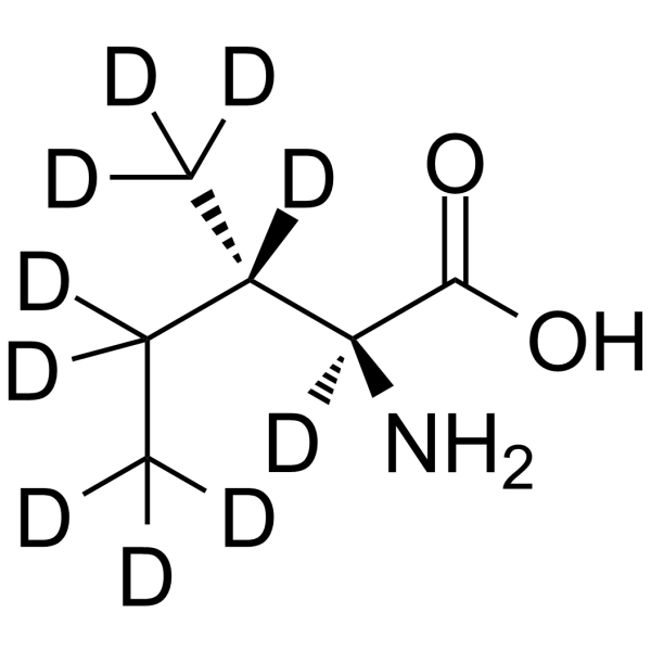 L-Isoleucine-d10 Chemical Structure L-Isoleucine-d10(Synonyms: L-异亮氨酸 d10)