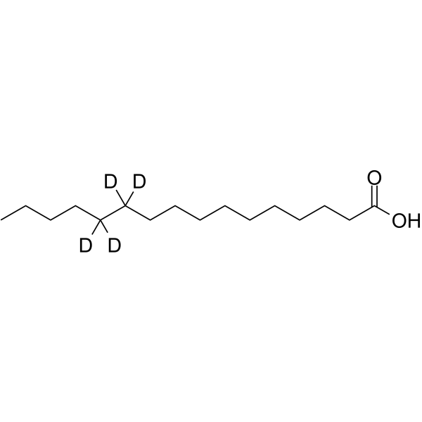 Palmitic acid-d4-2 Chemical Structure Palmitic acid-d4-2