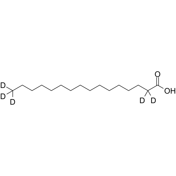 Palmitic acid-d5 Chemical Structure Palmitic acid-d5