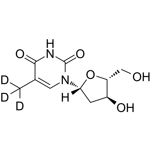 Thymidine-d3 Chemical Structure Thymidine-d3(Synonyms: DThyd-d3; NSC 21548-d3)