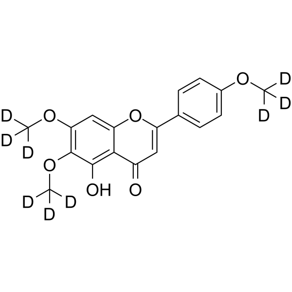Salvigenin-d9 Chemical Structure Salvigenin-d9(Synonyms: 三裂鼠尾草素 d9)