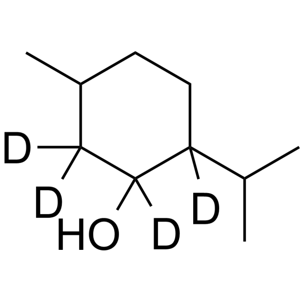 Menthol-d4 Chemical Structure Menthol-d4