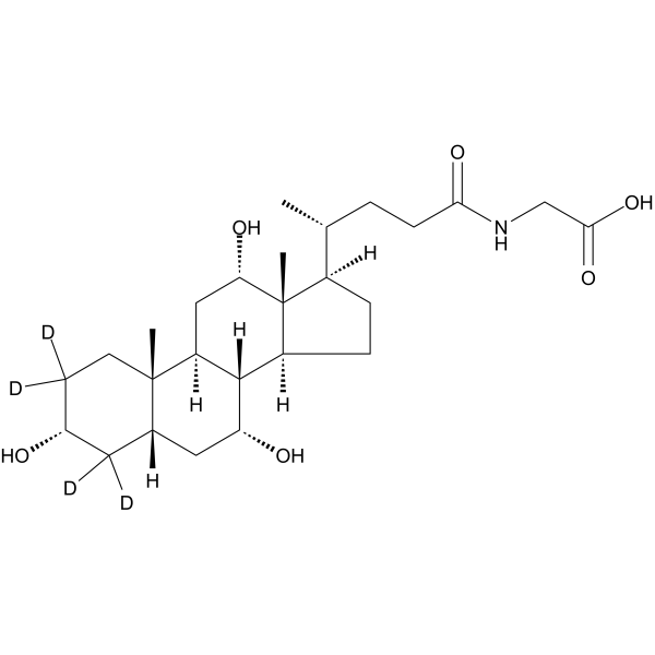 Glycocholic acid-d4 Chemical Structure Glycocholic acid-d4