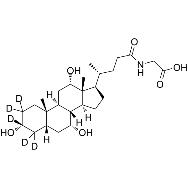 Glycocholic acid-d5 Chemical Structure Glycocholic acid-d5