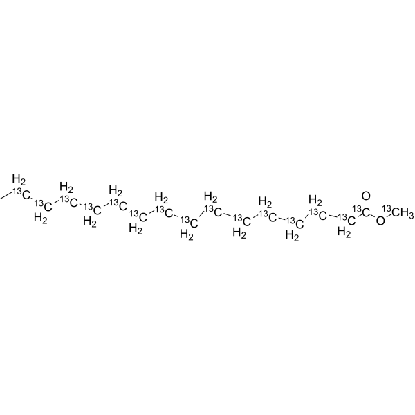 Methyl palmitate-13C16 Chemical Structure Methyl palmitate-13C16