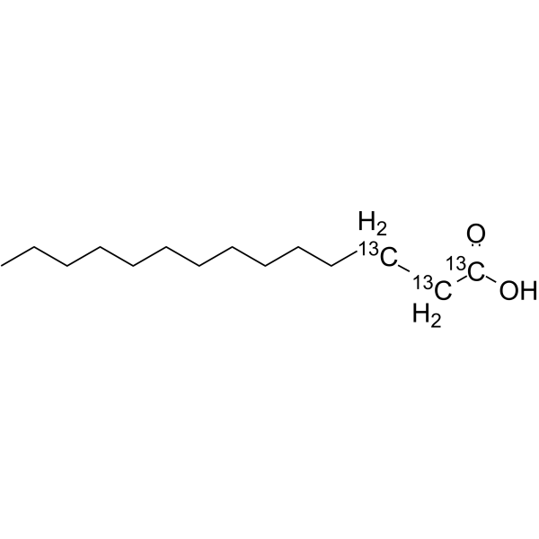 Myristic acid-13C3(Synonyms: 肉豆蔻酸 13C3)