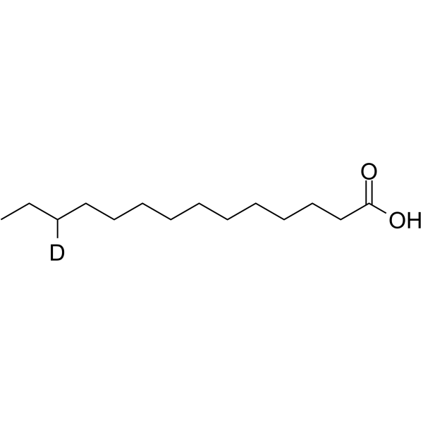 Myristic acid-d1 Chemical Structure Myristic acid-d1