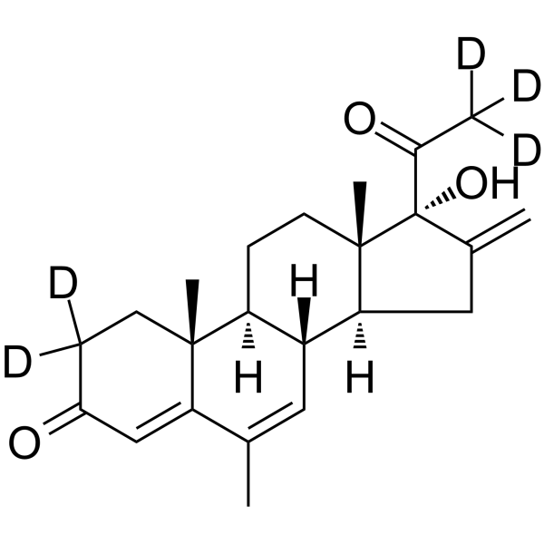 Melengestrol-d5 Chemical Structure Melengestrol-d5