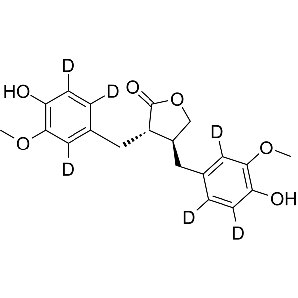 Matairesinol-d6 Chemical Structure Matairesinol-d6