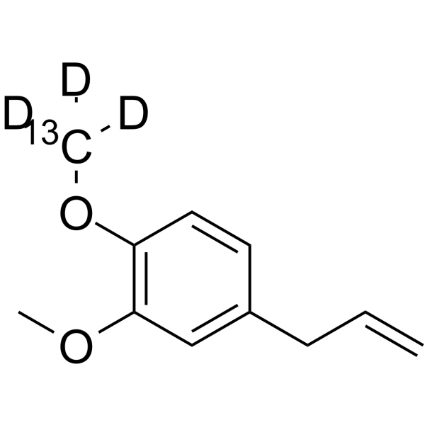 Methyl Eugenol-13C,d3 Chemical Structure Methyl Eugenol-13C,d3