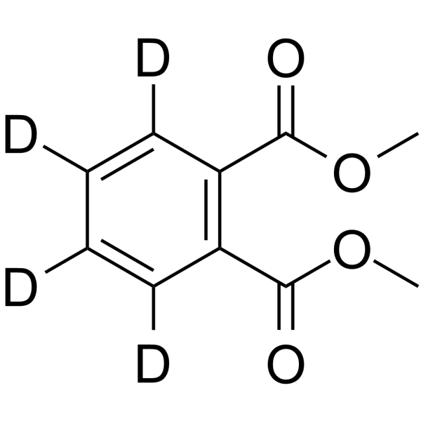 Dimethyl phthalate (Ring-d4) Chemical Structure Dimethyl phthalate (Ring-d4)(Synonyms: 邻苯二甲酸二甲酯 d4)