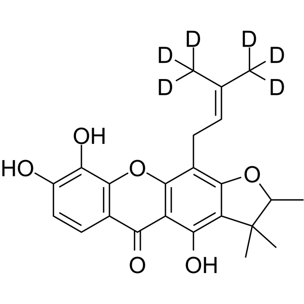 Gerontoxanthone C-d6 Chemical Structure Gerontoxanthone C-d6