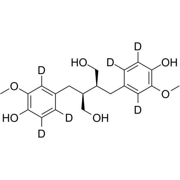 (+)-Secoisolariciresinol-d6(Synonyms: (+)-开环异落叶松脂素 d6)