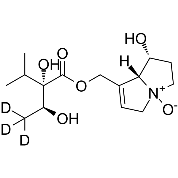 Lycopsamine N-oxide-d3 Chemical Structure Lycopsamine N-oxide-d3