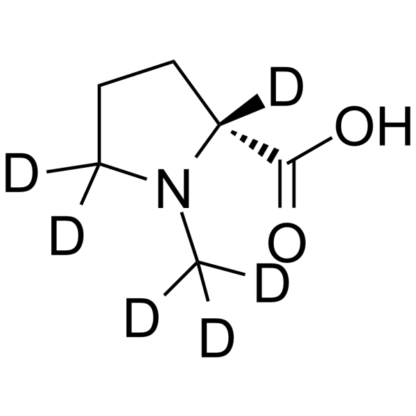 N-Methyl-D-proline-d6 Chemical Structure N-Methyl-D-proline-d6