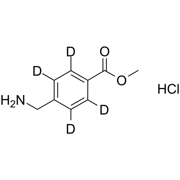 Methyl 4-(Aminomethyl)benzoate-d4 hydrochloride Chemical Structure Methyl 4-(Aminomethyl)benzoate-d4 hydrochloride