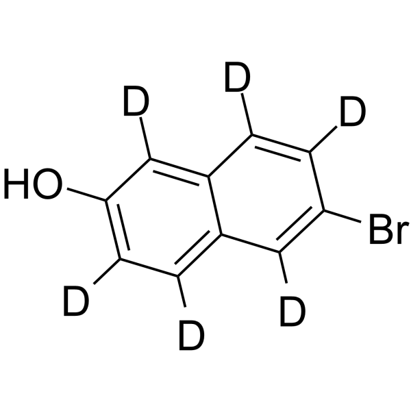 6-Bromo-2-naphthol-d6 Chemical Structure 6-Bromo-2-naphthol-d6