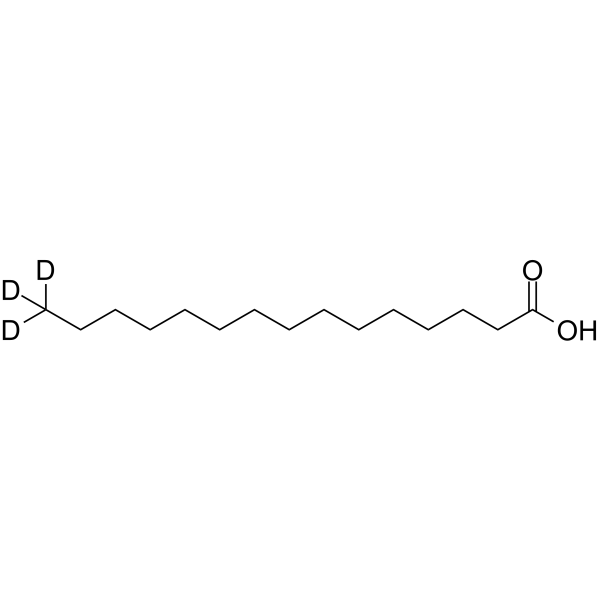 Pentadecanoic acid-d3 Chemical Structure Pentadecanoic acid-d3
