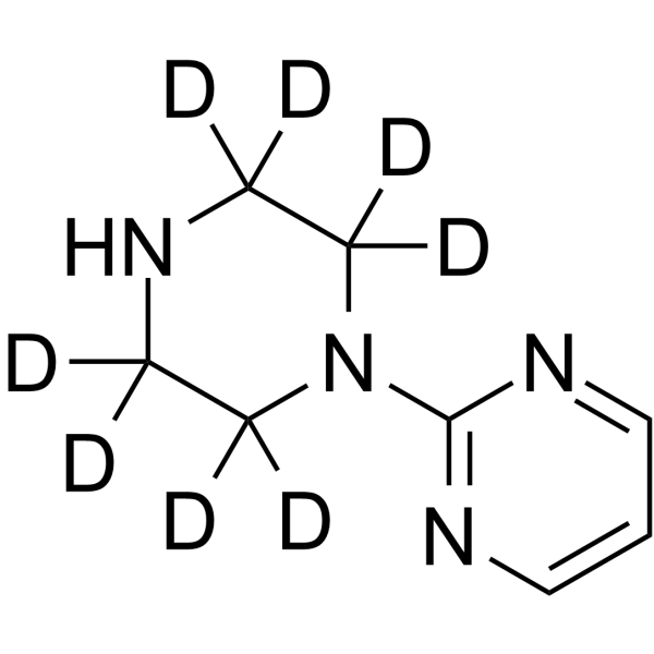 2-(1-Piperazinyl)pyrimidine-d8 Chemical Structure 2-(1-Piperazinyl)pyrimidine-d8