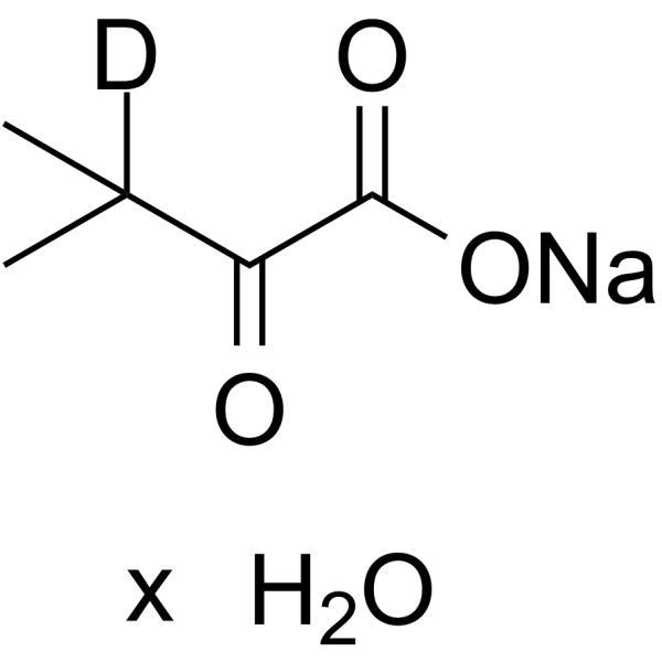 Sodium 3-methyl-2-oxobutanoate-d1 hydrate Chemical Structure Sodium 3-methyl-2-oxobutanoate-d1 hydrate