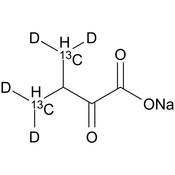 Sodium 3-methyl-2-oxobutanoate-13C2,d4