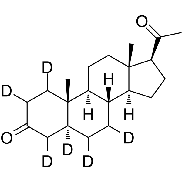 5a-Pregnane-3,20-dione-d6 Chemical Structure 5a-Pregnane-3,20-dione-d6