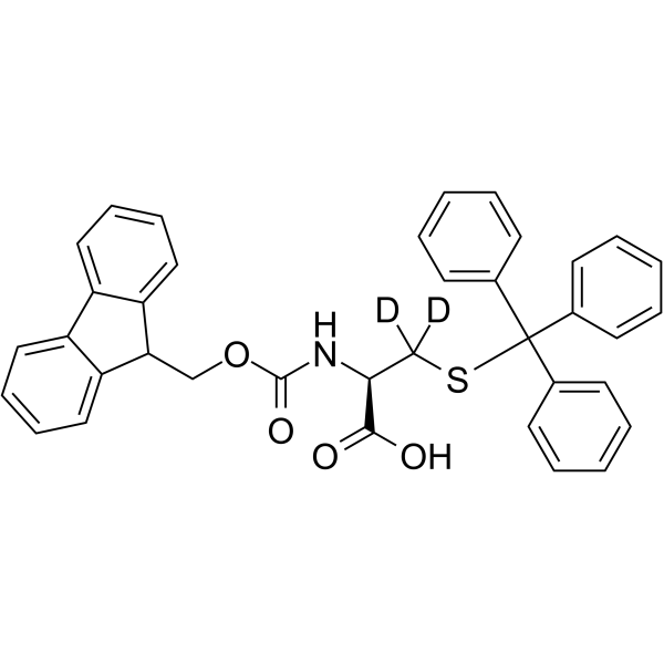 Fmoc-Cys(Trt)-OH-d2 Chemical Structure Fmoc-Cys(Trt)-OH-d2