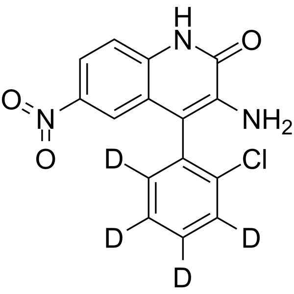 3-Amino-4-(2-chlorophenyl)-6-nitroquinolin-2(1H)-one-d4