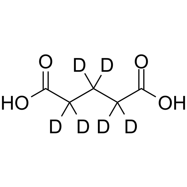 Glutaric acid-d6 Chemical Structure Glutaric acid-d6(Synonyms: 戊二酸 d6)