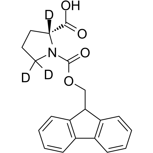 Fmoc-D-Pro-OH-d3 Chemical Structure Fmoc-D-Pro-OH-d3
