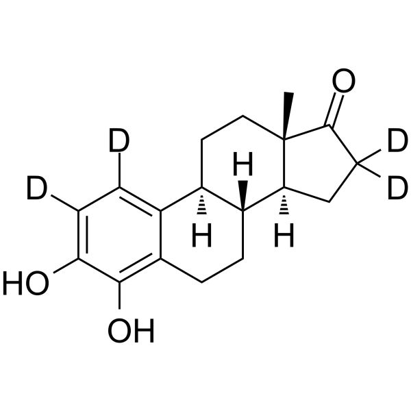 4-Hydroxyestrone-d4 Chemical Structure 4-Hydroxyestrone-d4