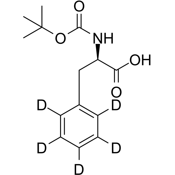 D-Phenyl-alanine-N-t-Boc-d5 Chemical Structure D-Phenyl-alanine-N-t-Boc-d5