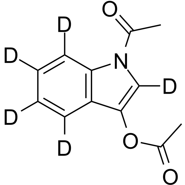1H-Indole-1,3-diyl diacetate-d5 Chemical Structure 1H-Indole-1,3-diyl diacetate-d5