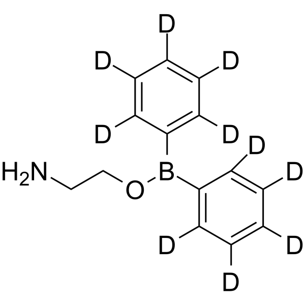 2-Aminoethyl diphenylborinate-d10 Chemical Structure 2-Aminoethyl diphenylborinate-d10(Synonyms: 2-APB-d10)