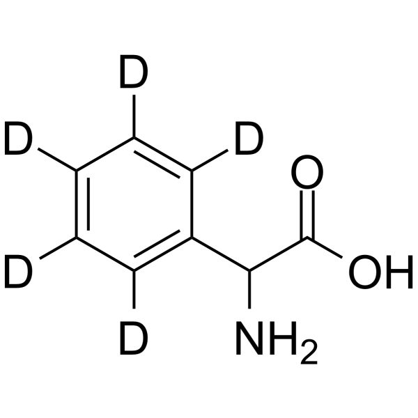 2-Phenylglycine-d5 Chemical Structure 2-Phenylglycine-d5(Synonyms: DL-α-Phenylglycine-d5)