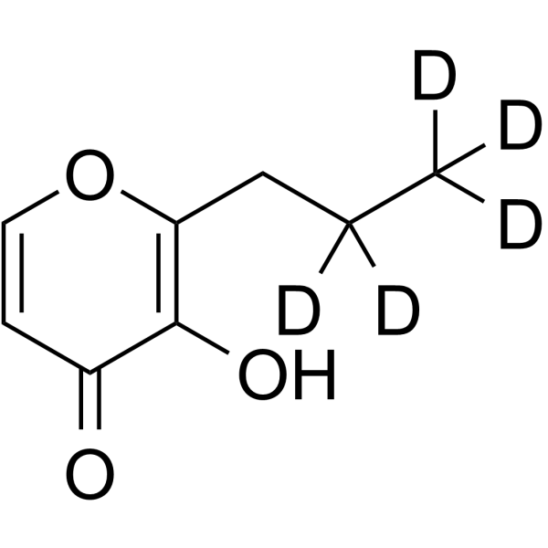 Ethyl maltol-d5 Chemical Structure Ethyl maltol-d5(Synonyms: 2-Ethyl-3-hydroxy-4H-pyran-4-one-d5)
