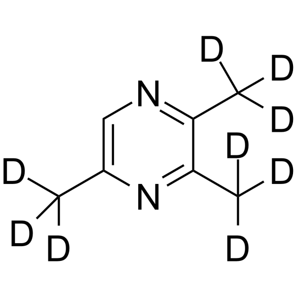 2,3,5-Trimethylpyrazine-d9 Chemical Structure 2,3,5-Trimethylpyrazine-d9