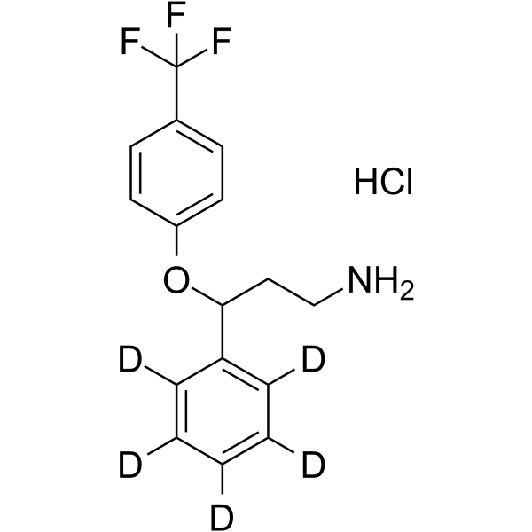 Norfluoxetine-d5 hydrochloride Chemical Structure Norfluoxetine-d5 hydrochloride