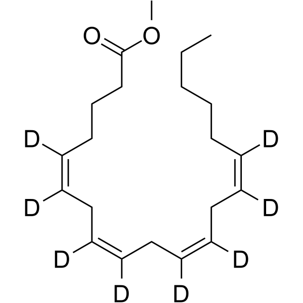 Arachidonic acid methyl ester-d8 Chemical Structure Arachidonic acid methyl ester-d8