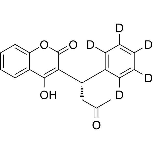 S-(-)-Warfarin-d5 Chemical Structure S-(-)-Warfarin-d5