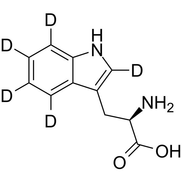 H-D-Trp-OH-d5 Chemical Structure H-D-Trp-OH-d5