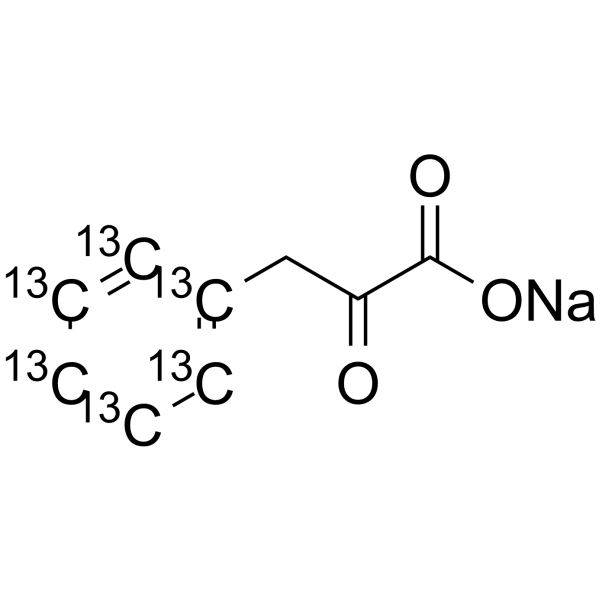 Phenylpyruvic acid-13C6 sodium Chemical Structure Phenylpyruvic acid-13C6 sodium(Synonyms: 苯丙酮酸 13C6 (钠盐))