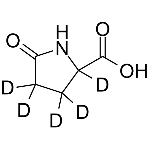 DL-Pyroglutamic acid-d5 Chemical Structure DL-Pyroglutamic acid-d5
