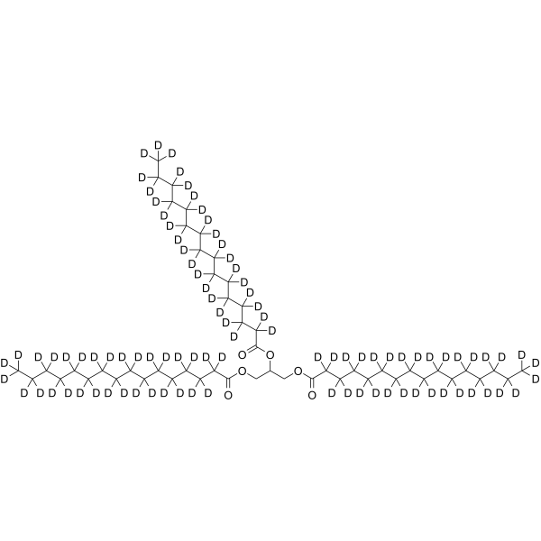 Propane-1,2,3-triyl tripalmitate-d31 Chemical Structure Propane-1,2,3-triyl tripalmitate-d31