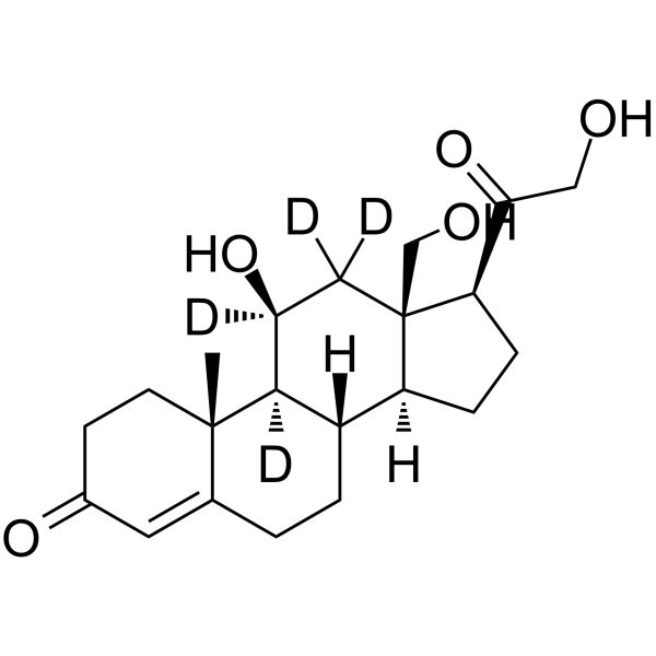 18-Hydroxycorticosterone-d4 Chemical Structure 18-Hydroxycorticosterone-d4