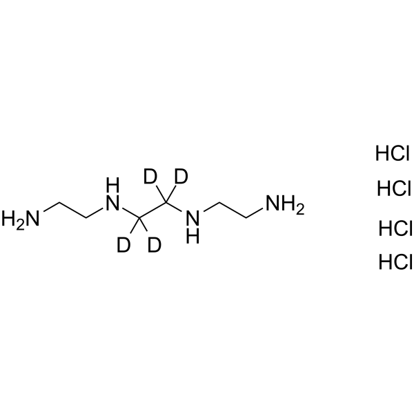 N1,N1'-(Ethane-1,2-diyl)bis(ethane-1,2-diamine)-d4 tetrahydrochloride Chemical Structure N1,N1