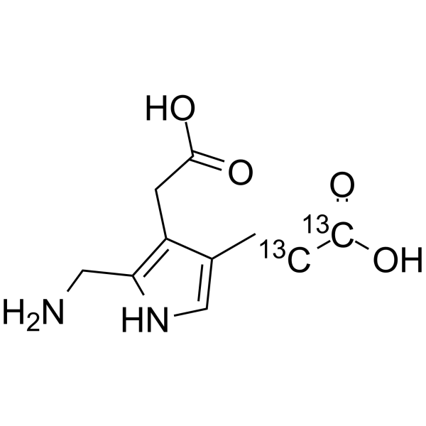 Porphobilinogen-13C2 Chemical Structure Porphobilinogen-13C2