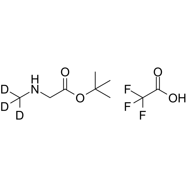 Sarcosine t-butyl ester-d3 TFA Chemical Structure Sarcosine t-butyl ester-d3 TFA