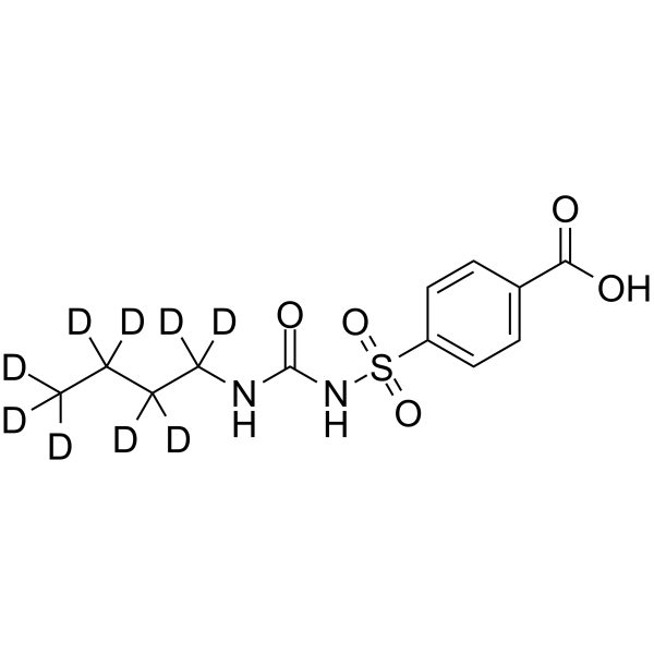 4-(N-(Butylcarbamoyl)sulfamoyl)benzoic acid-d9 Chemical Structure 4-(N-(Butylcarbamoyl)sulfamoyl)benzoic acid-d9