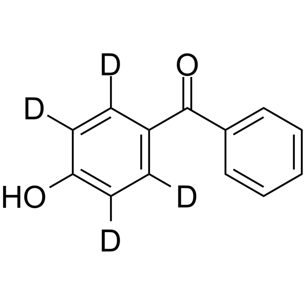 4-Hydroxybenzophenone-d4 Chemical Structure 4-Hydroxybenzophenone-d4